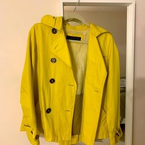 Yellow ZARA trench/rain jacket!